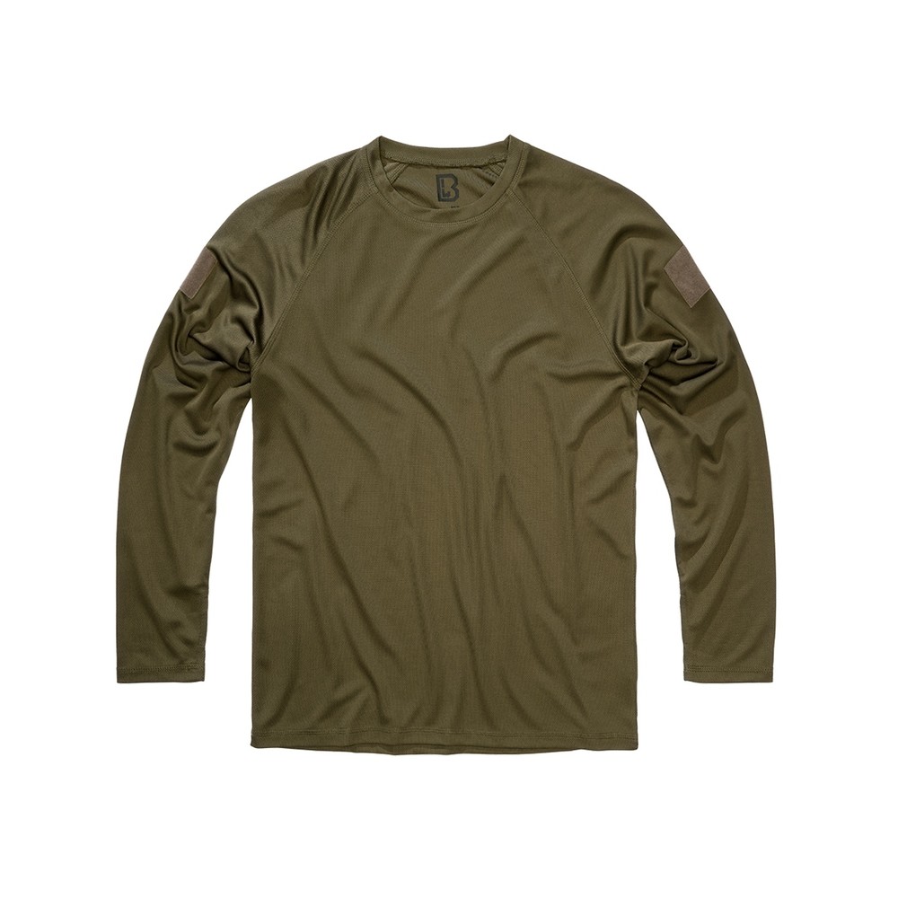 Brandit - Quickdry Lange ärmel top - Olivgrün